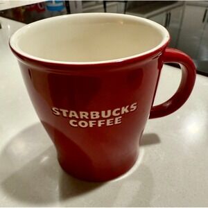 2008 Starbucks Red Mug 14 oz EST 1971 Logo – Coffee‎ Cup – See Description